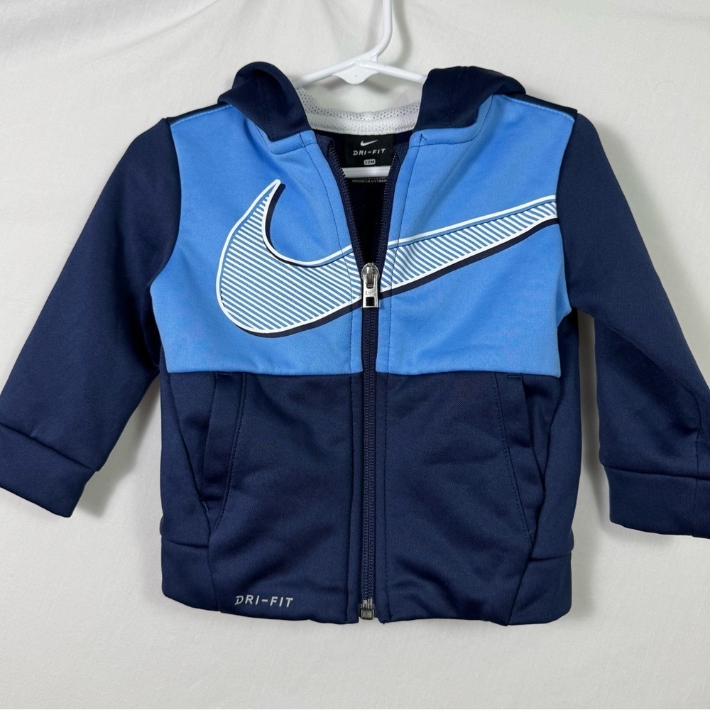 Nike Dri-FIT Blue and Black Jacket Kids Size 12M
